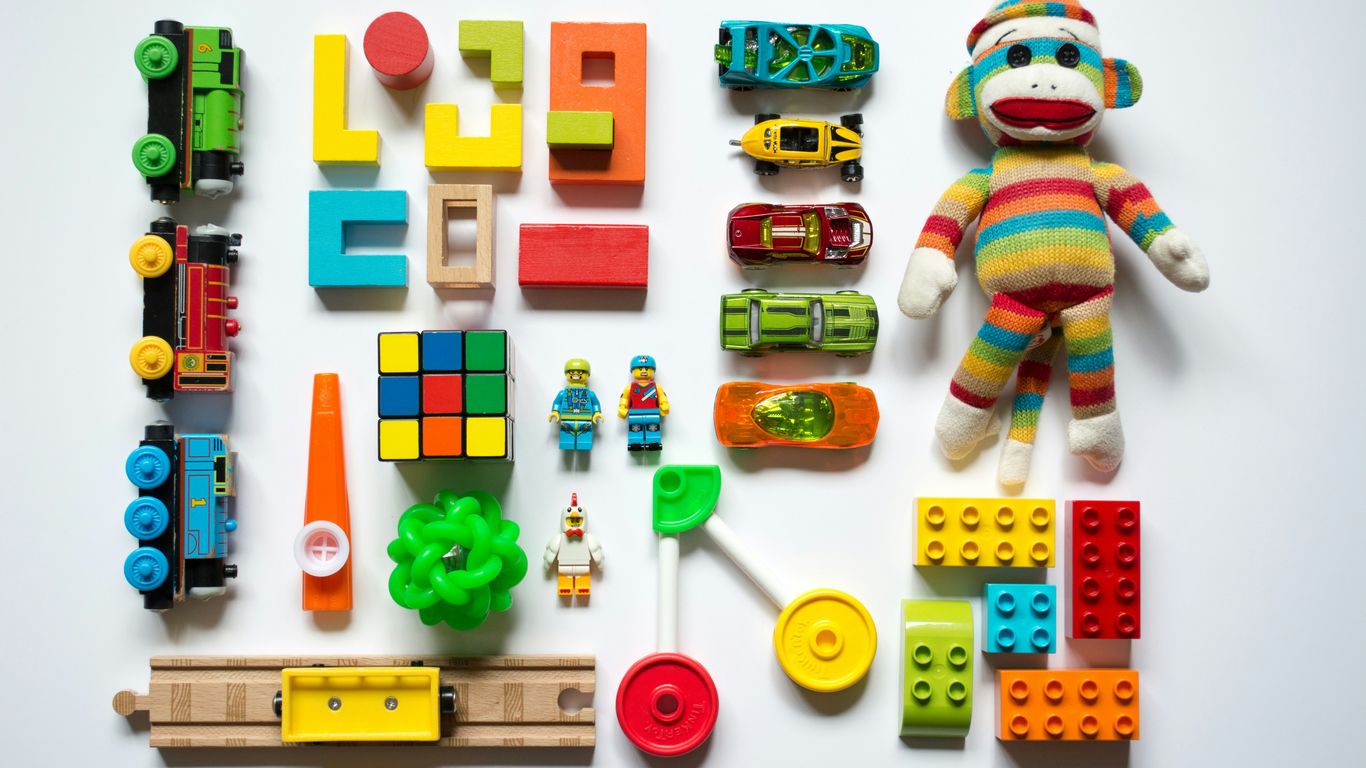 Toy product drawings and packaging samples