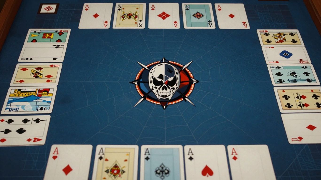 Spider Solitaire card game illustration