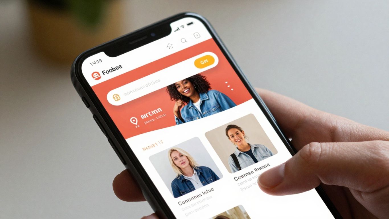 Smartphone displaying a mobile-optimized website.