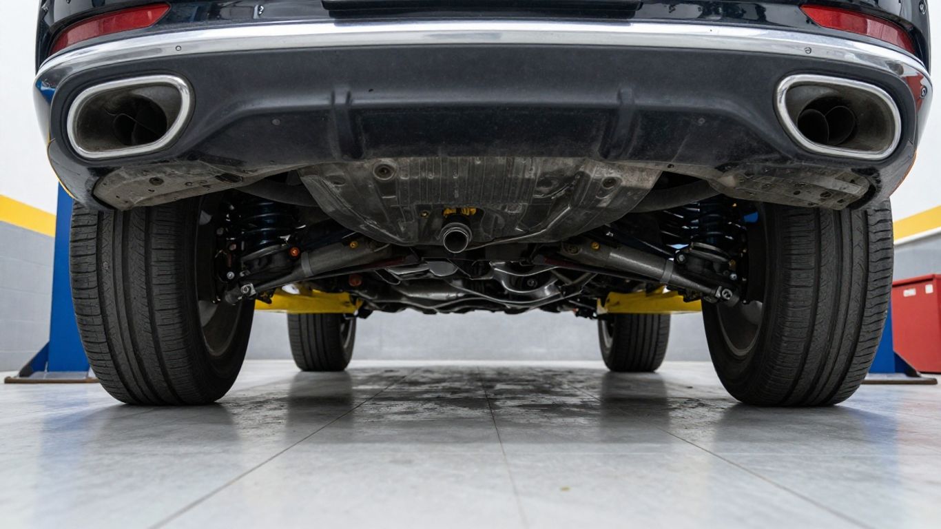 VW T-Roc auf einer Hebebühne