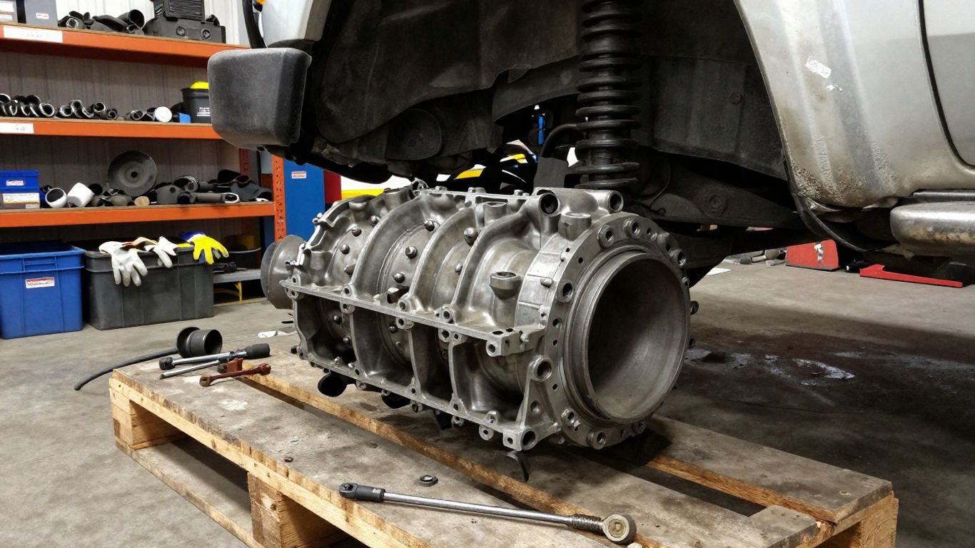 Ballarat workshop inspecting a Land Cruiser differential
