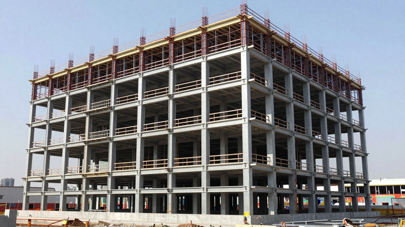 Comparative stress analysis of braced steel frame