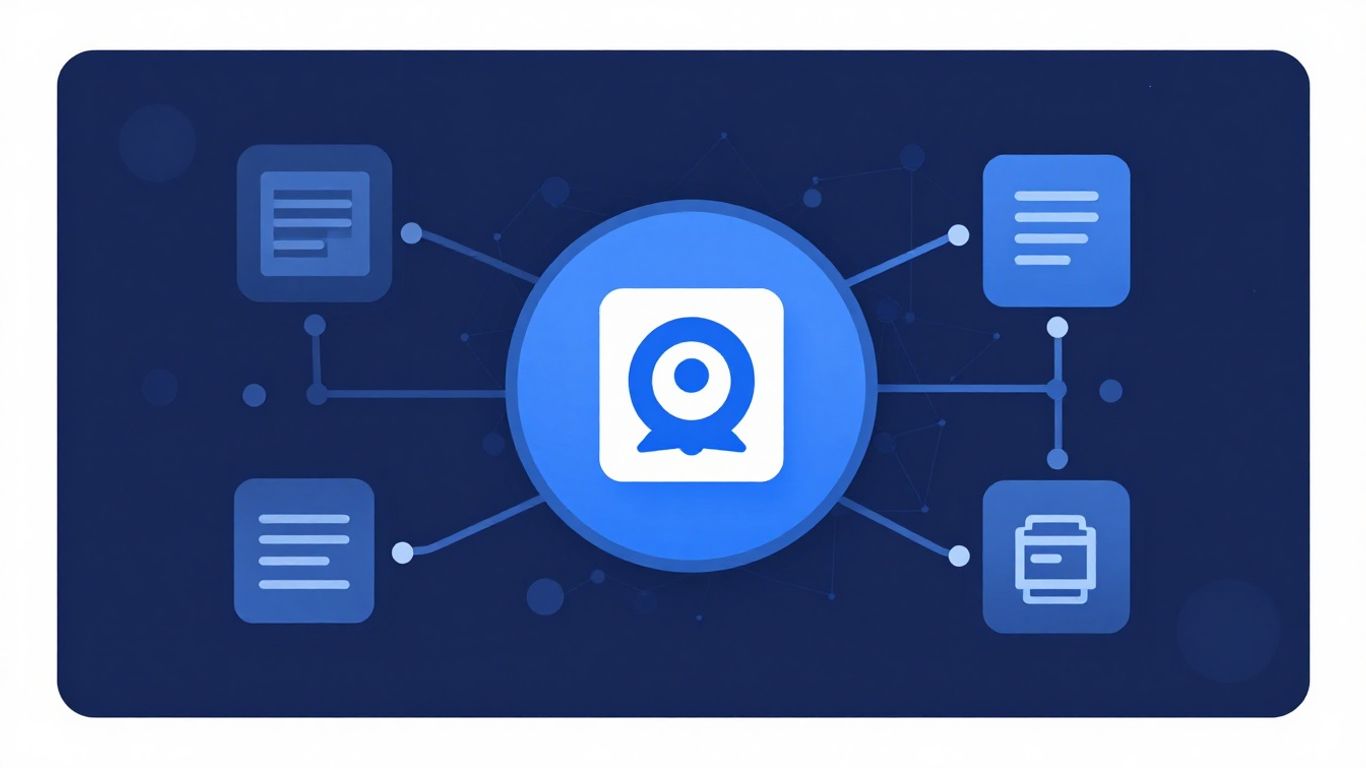 Technical illustration of email verification and DNS records.