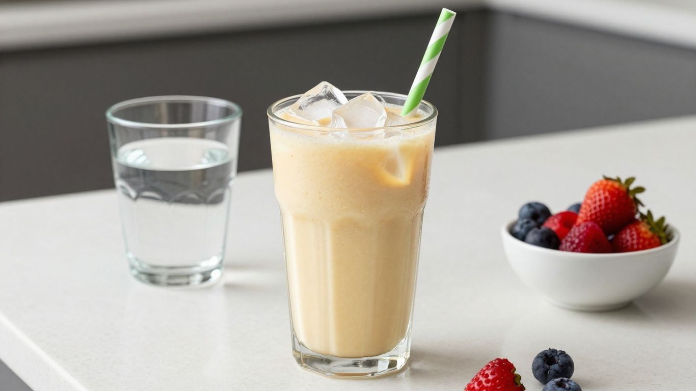 Herbalife shake with fruits and berries