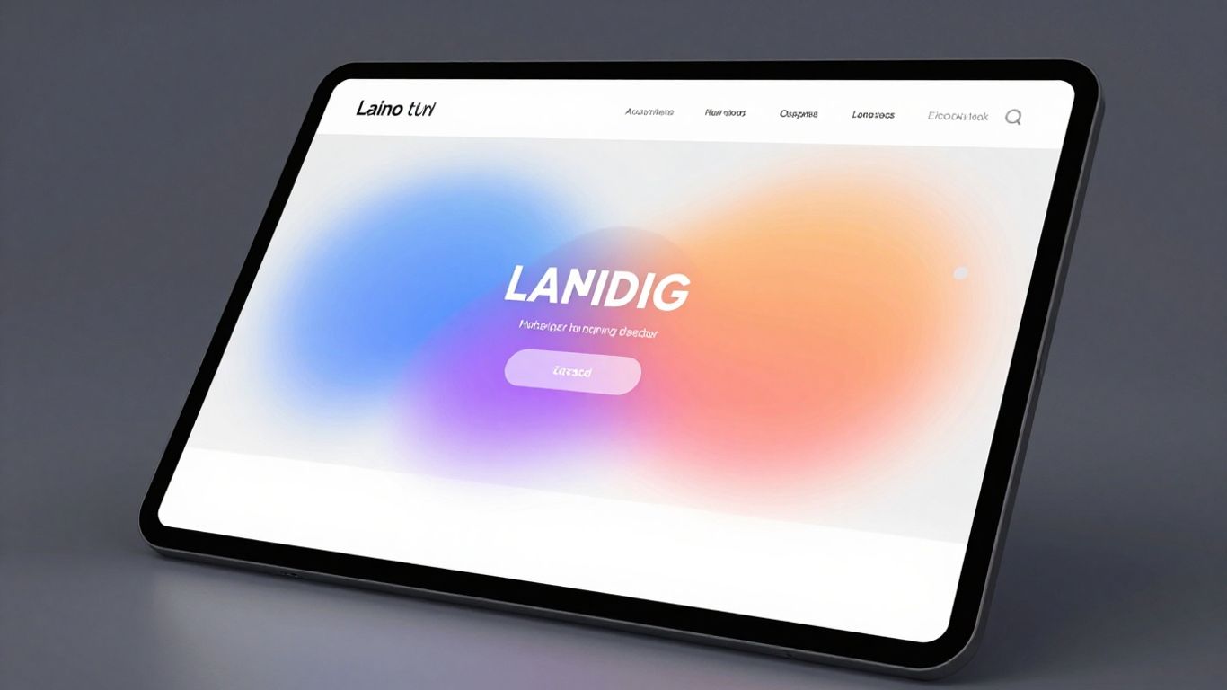 Swipe Pages landing page interface on a digital screen.