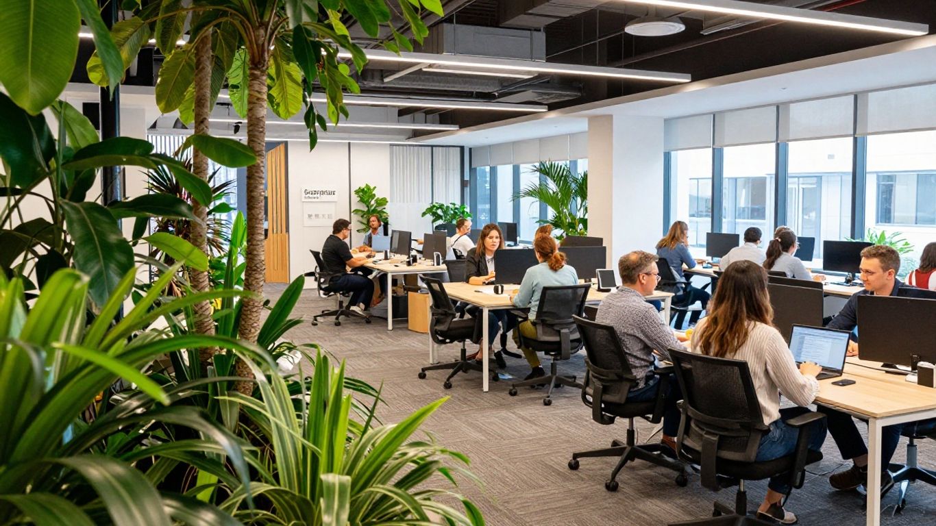 Modern co-working space at Sydney Startup Hub