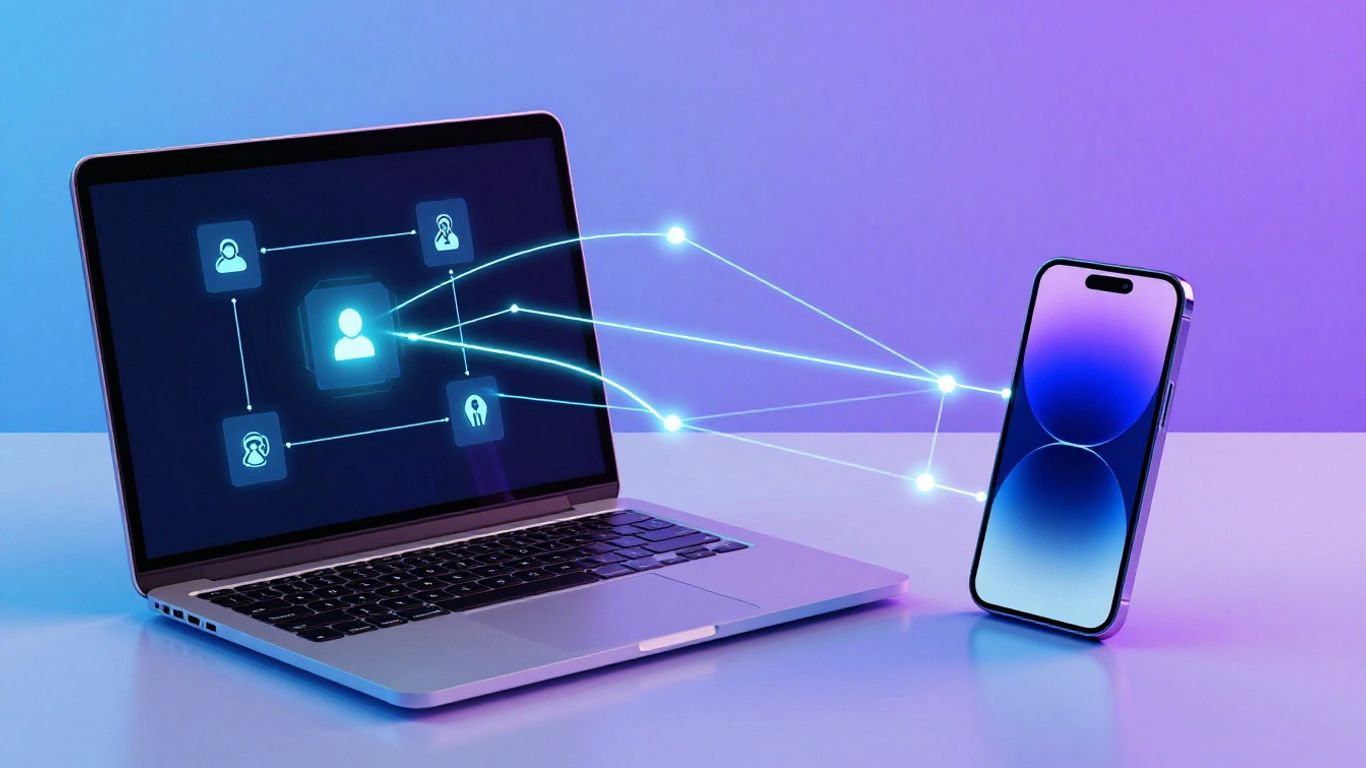 IFTTT logo with interconnected digital devices.