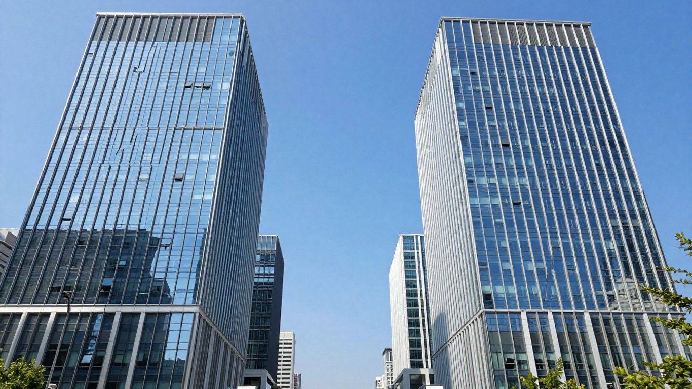A modern commercial building exterior