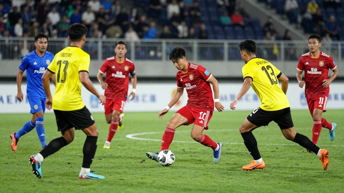 Hospital Cup soccer match action, 2026 season.