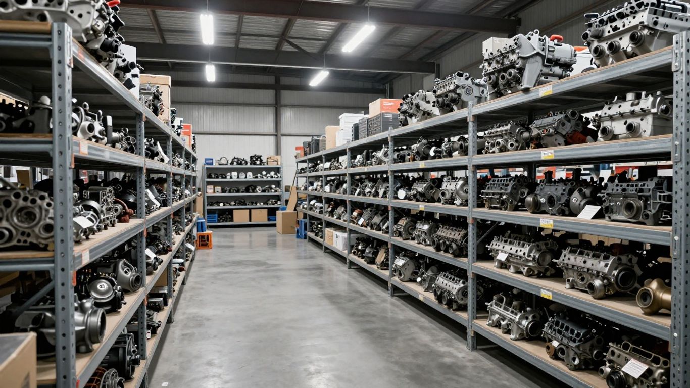 Salvage yard inventory sorted for quality control