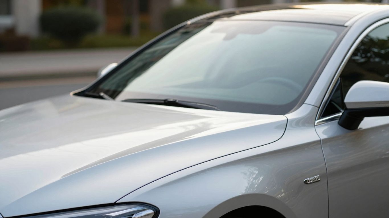 Auto mit glänzendem Lack und guter Pflege