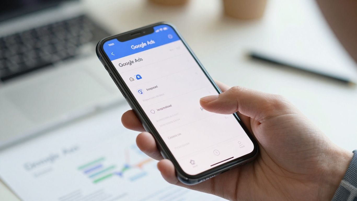 Google Ads dispute claim on a smartphone screen.