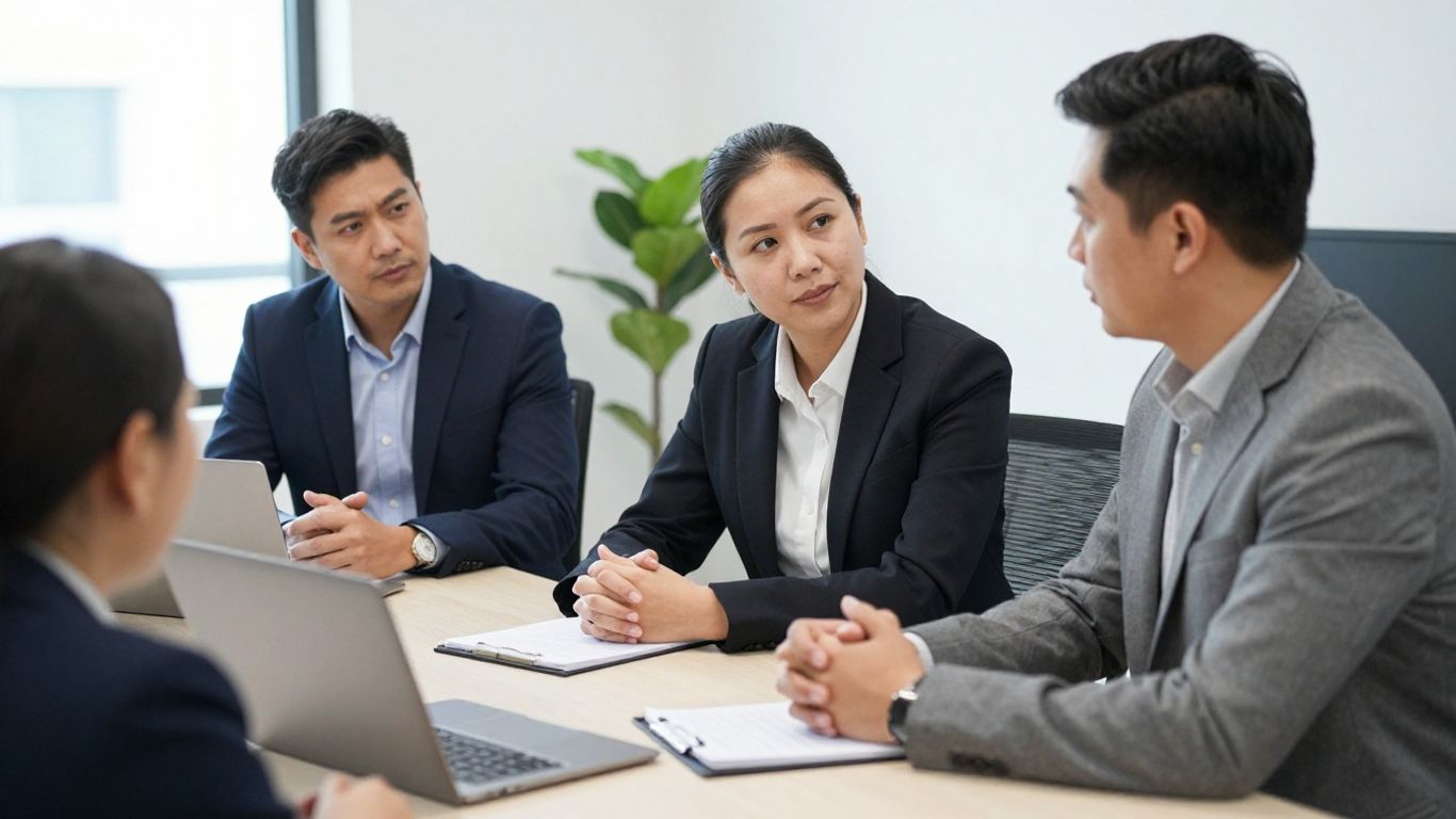 Host manager and assignee reviewing a shared project