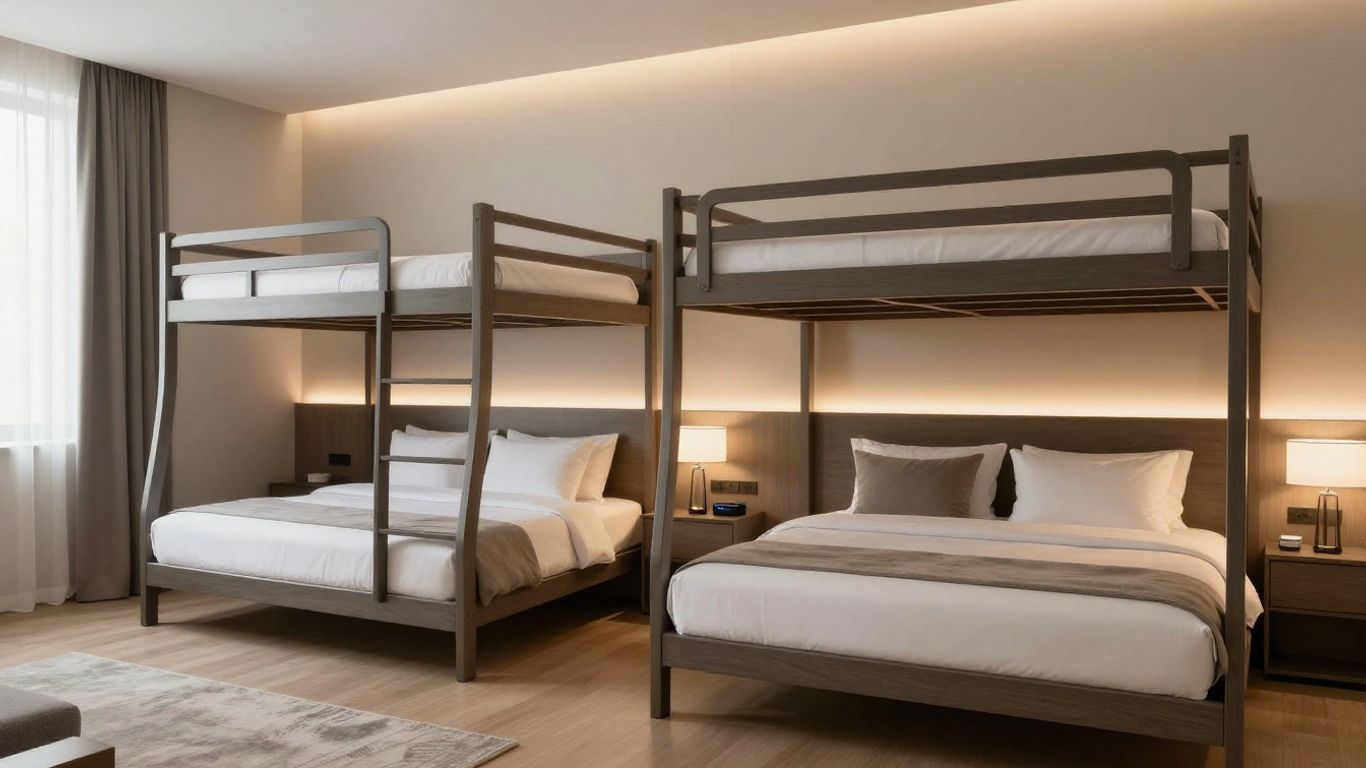 airbnb bunk room setup design