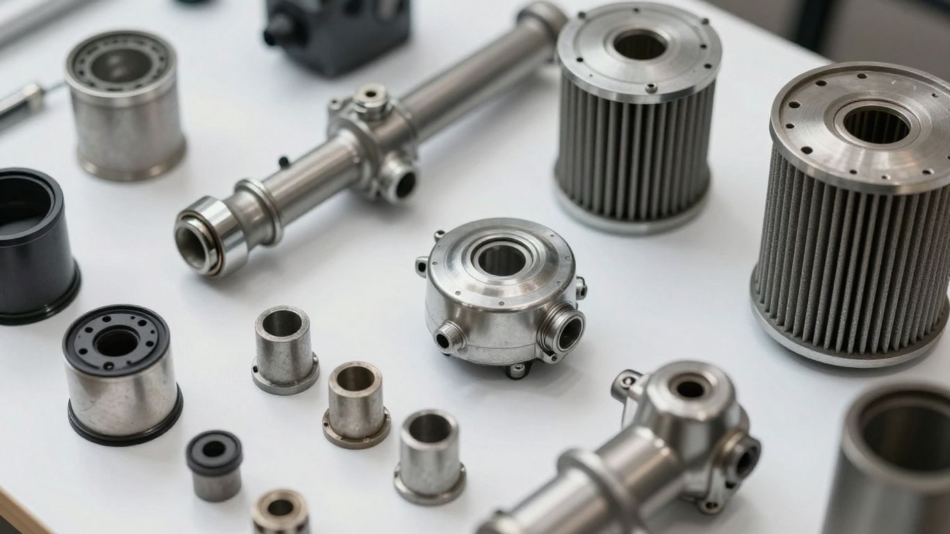 Affordable Chery auto parts laid out for inspection.