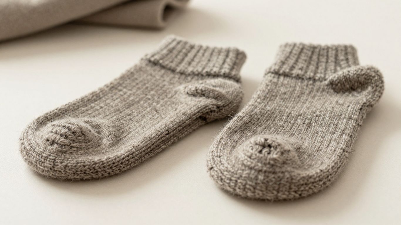 Close-up of wool socks