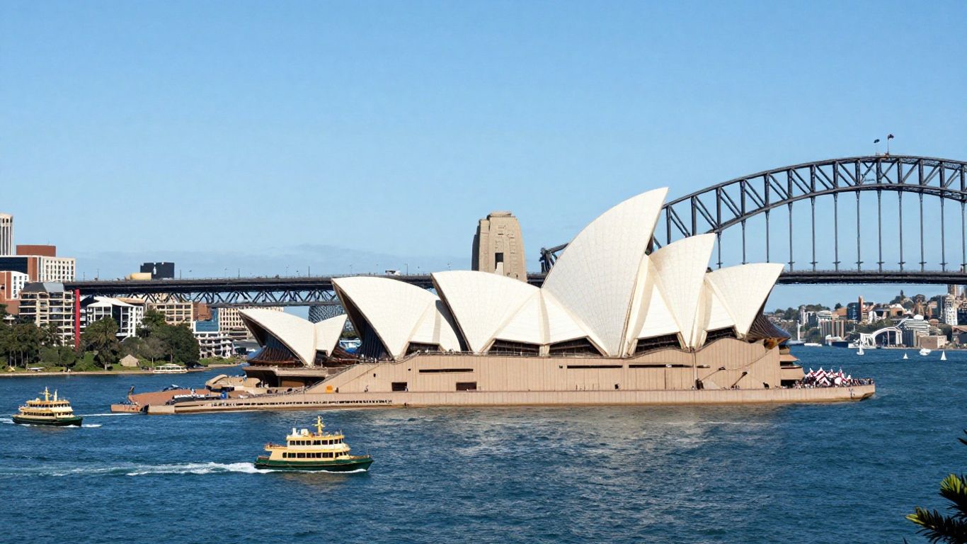 Sydney Harbour with Opera House and Harbour Bridge