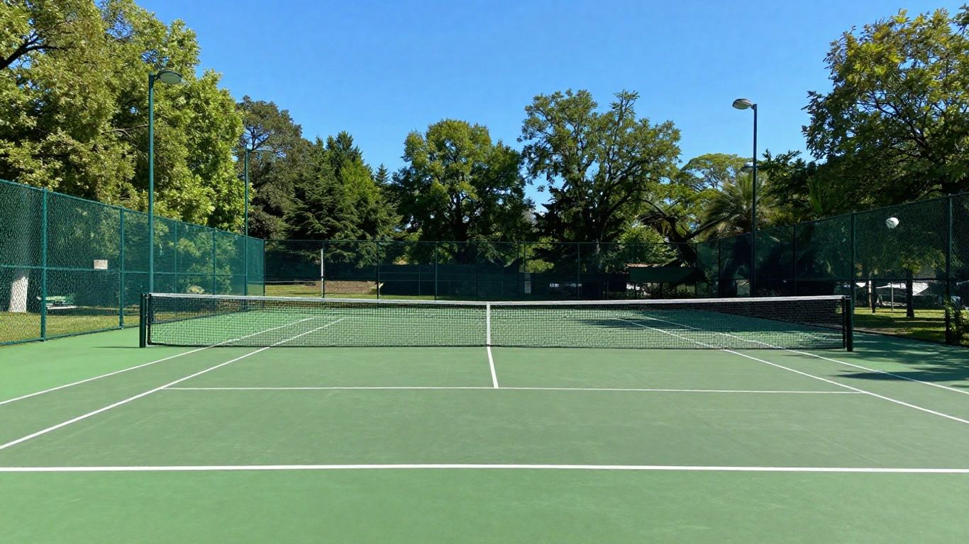 Tennis court at Greenlees Park Tennis Centre, Concord