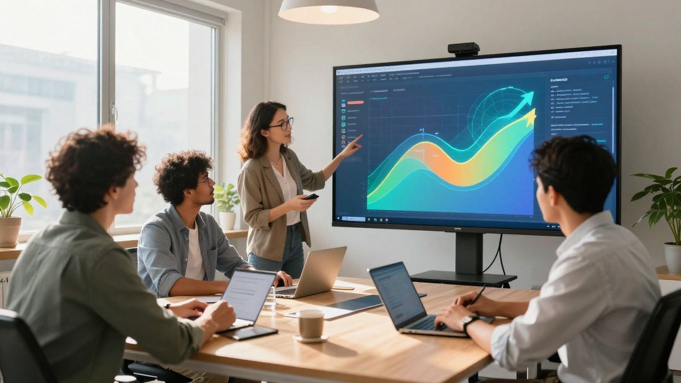 Team collaborating on sales growth strategies