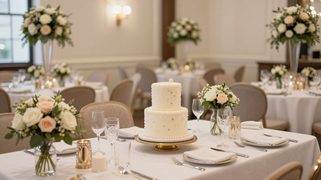Elegant baby shower venue in Dallas with floral decor.