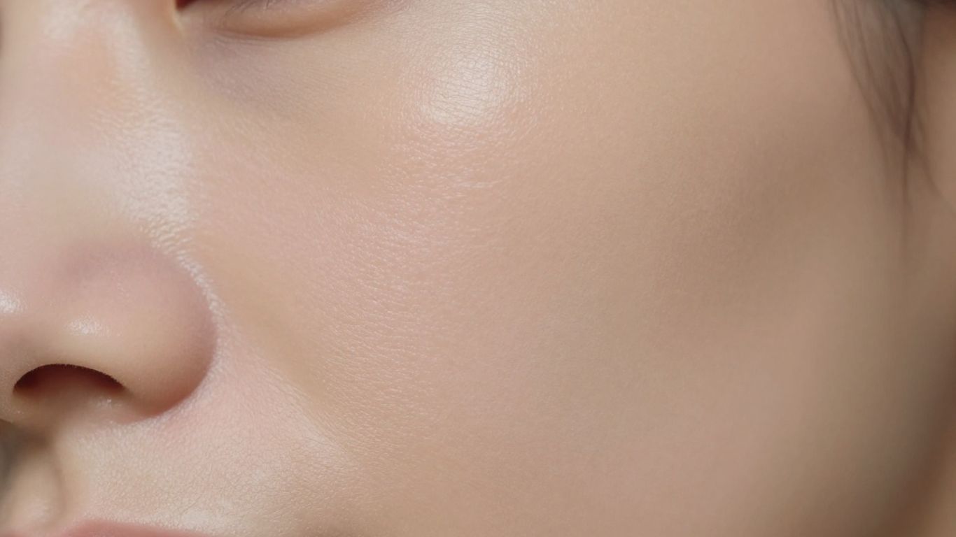 Healthy, glowing skin with minimal fine lines.