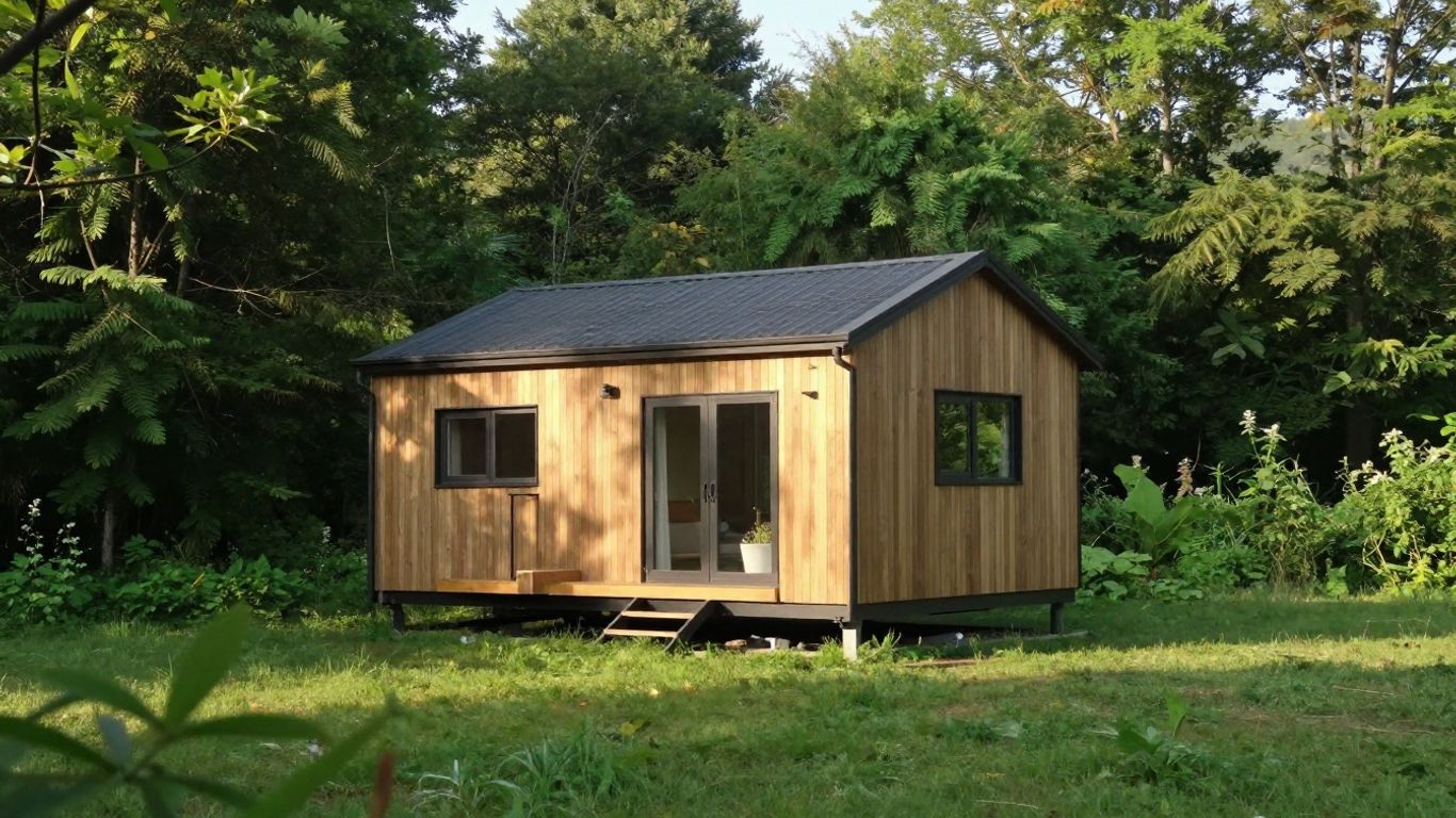 West Virginia tiny house in scenic landscape
