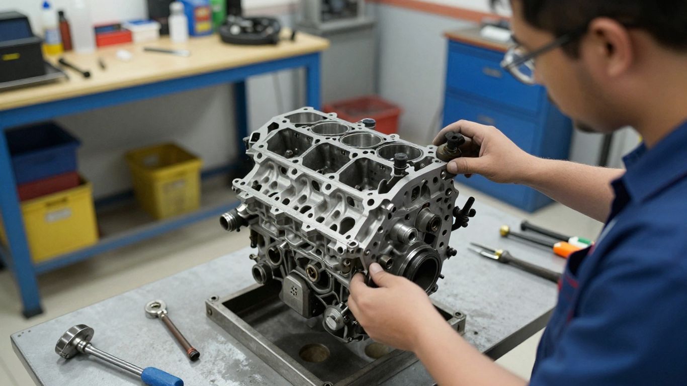 Mechanical engine block identification