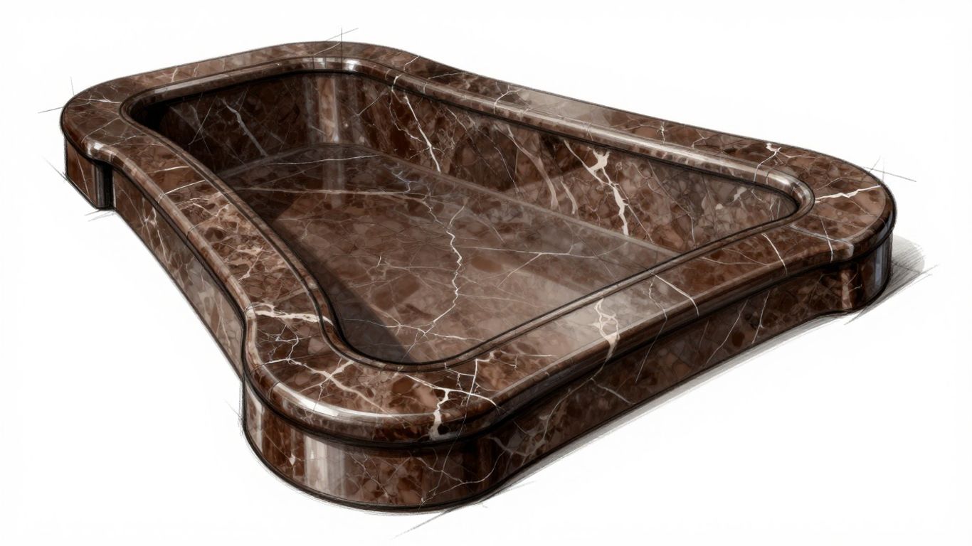 Emperador Dark marble trim sketch