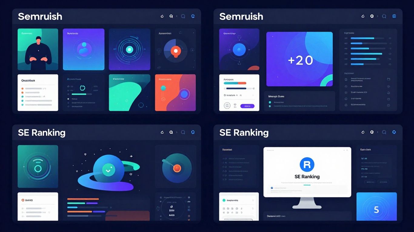 Interface utilisateur semrush Interface Semrush vs SE Ranking comparaison SEO