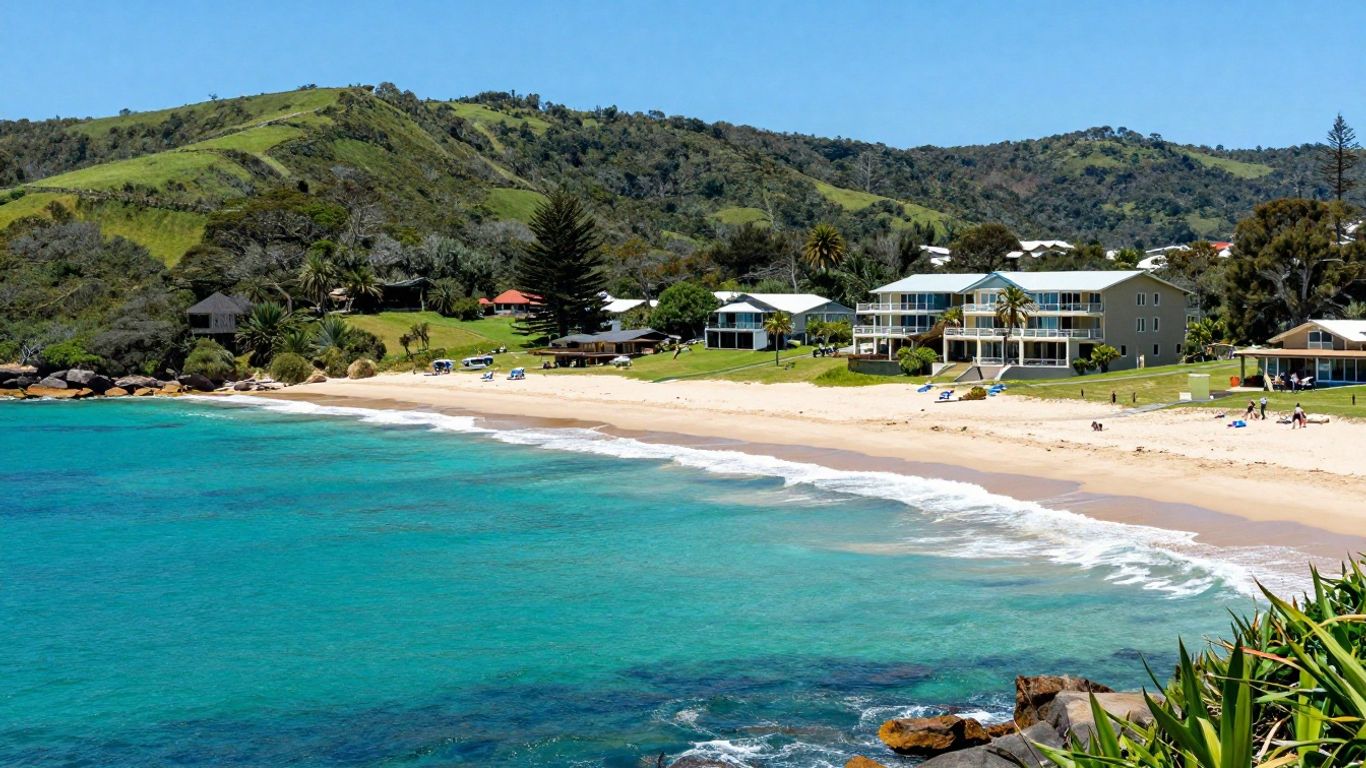 Oaks Nelson Bay resort overlooking Port Stephens waters.