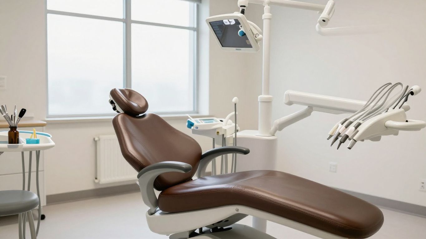 Interior view of a dental treatment room