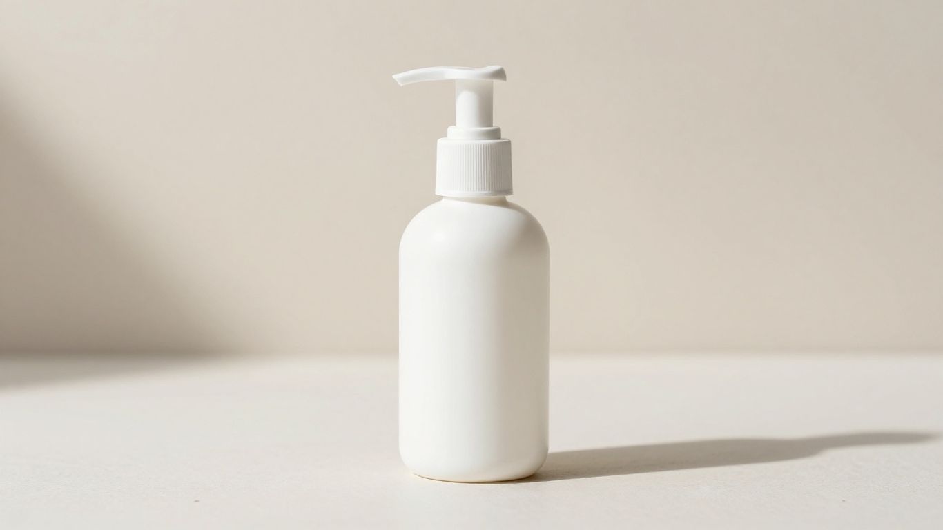 A clean and minimalist bottle of lubricant