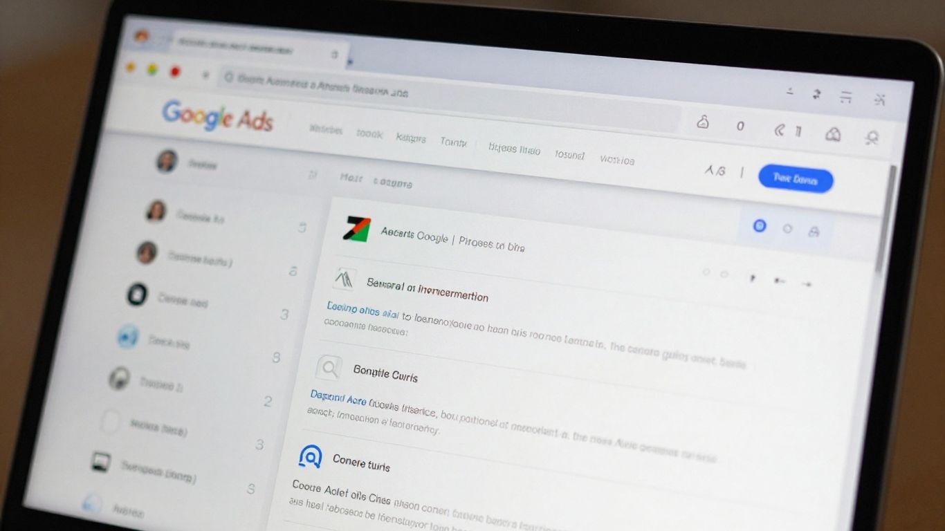 Tela do Google Ads com métricas de campanha otimizadas.
