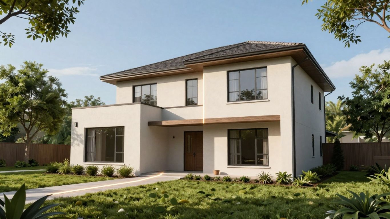 House with glowing equity line against a bright sky.