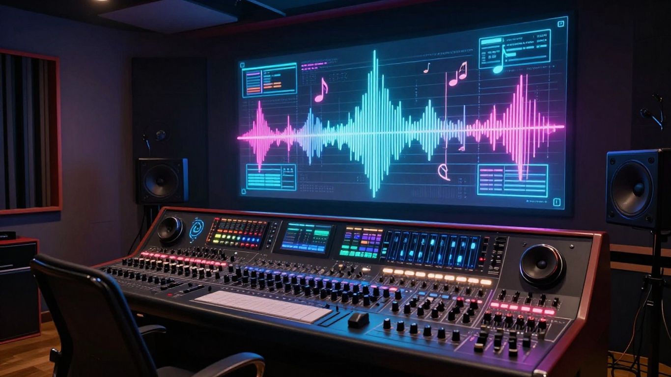 AI music video production studio