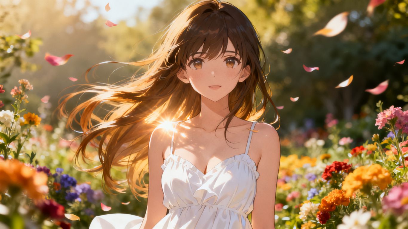 AI generated anime character cinematic scene