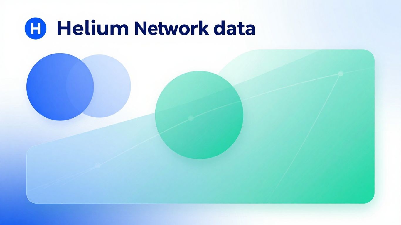 Helium Network crypto data infographic