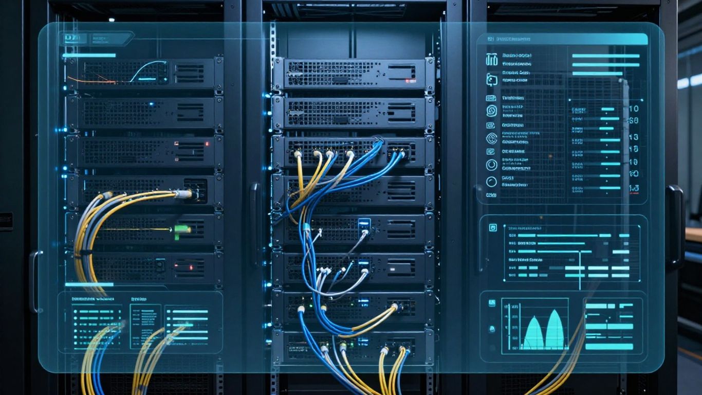 Engineers configuring secure AI architecture
