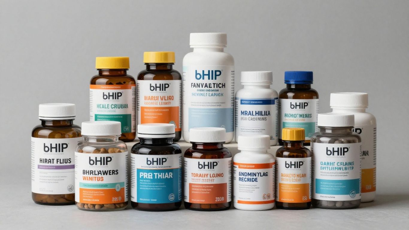 bHIP products arranged neatly