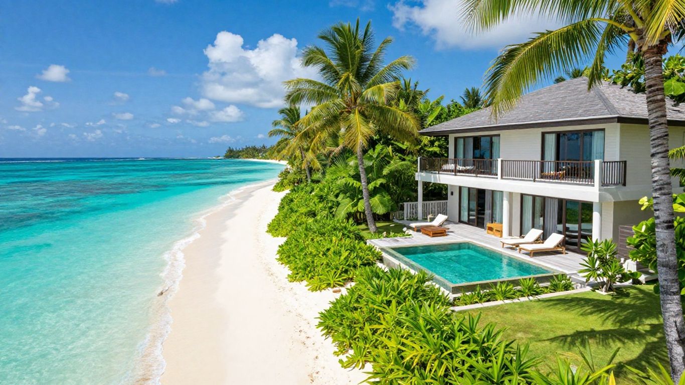 Tropical villas in Caribbean and Phuket