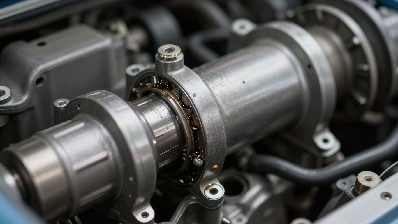 Used car gearbox close-up