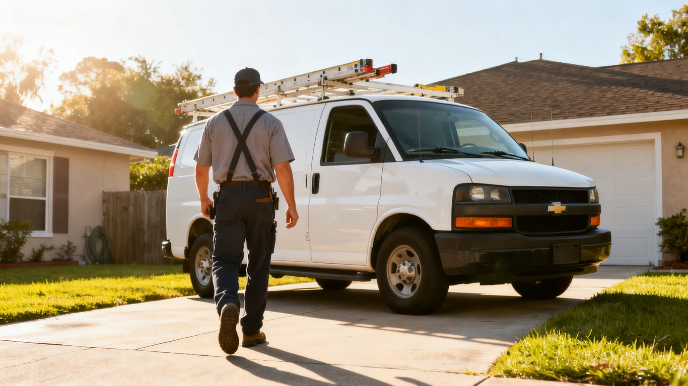 Service van parking