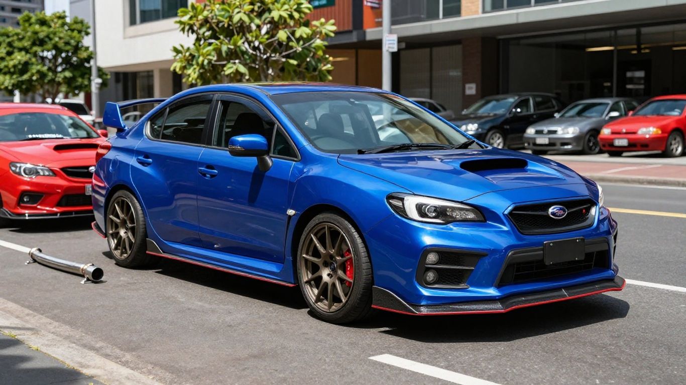 Subaru WRX car with performance parts in Sydney.