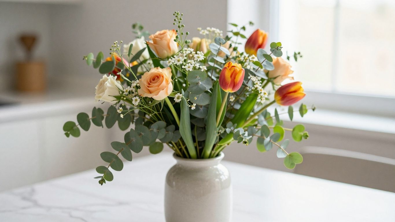 Fresh seasonal bouquet arranged for delivery