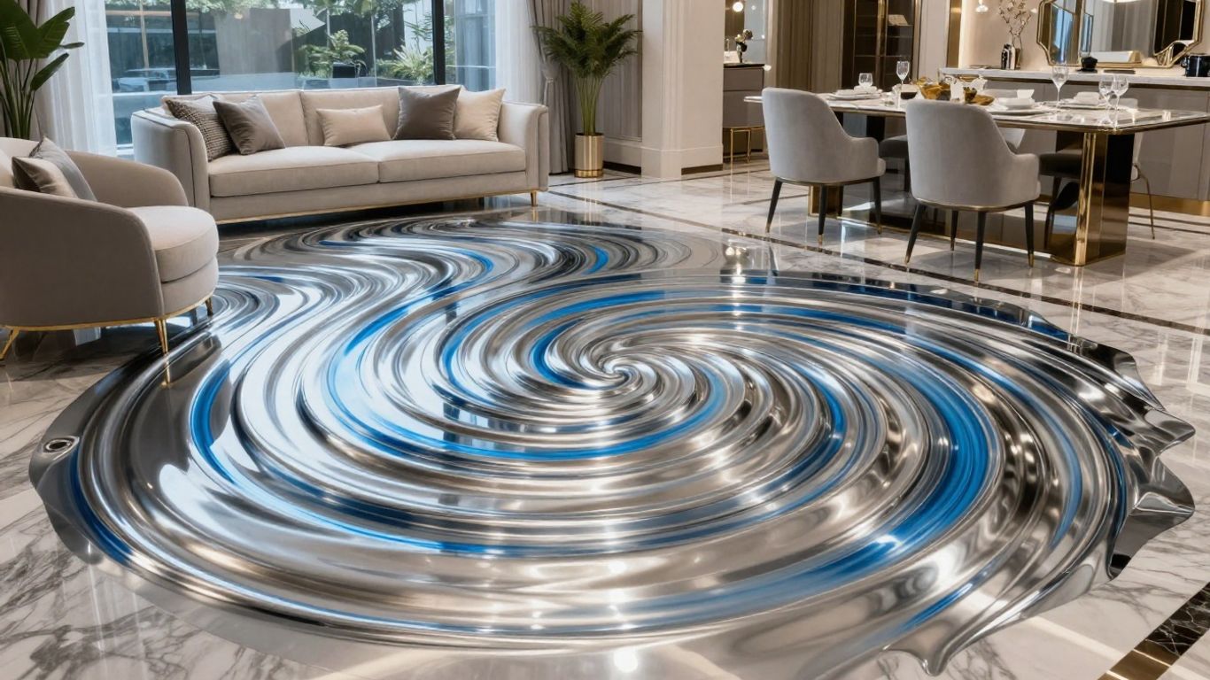 Metallic Epoxy for Accent Rooms: Adding Drama to Your Design