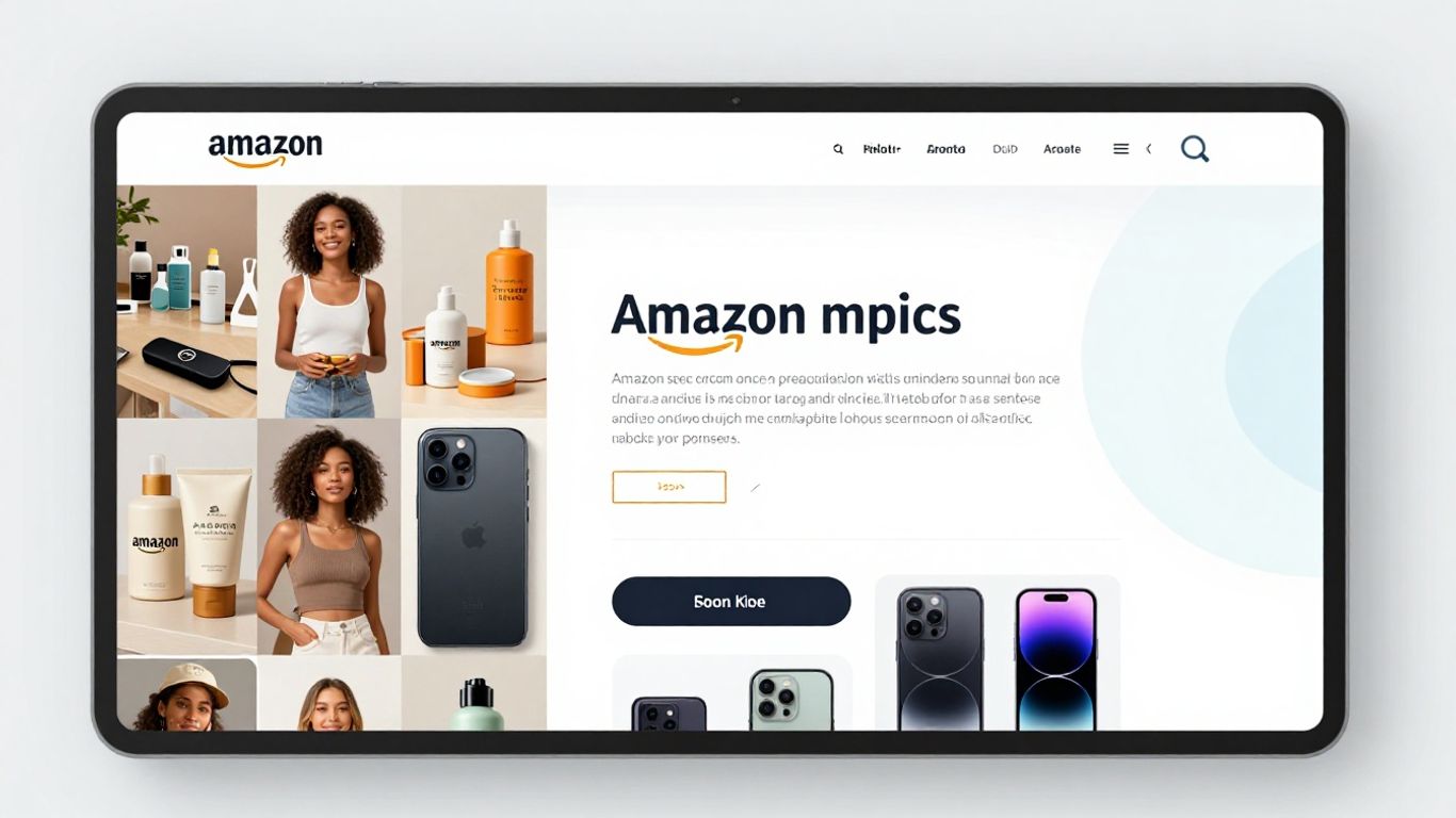 Amazon storefront and digital product page comparison.