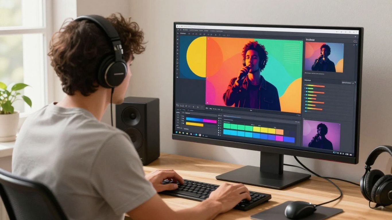Creator comparing AI songs and music video tools