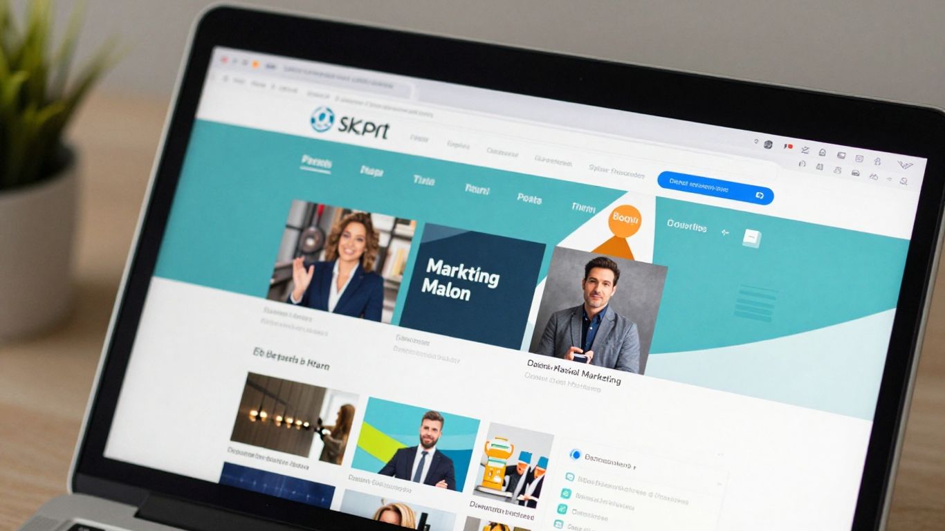 Laptop screen showing affiliate marketing SEO tool interface.