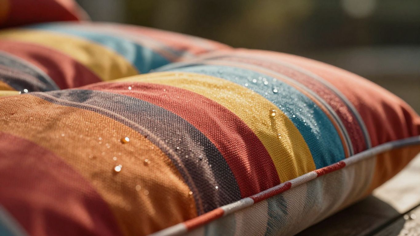 Waterproof outdoor cushion fabric texture