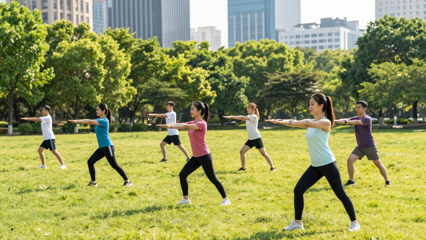 Global community enjoying healthy lifestyles and opportunities.